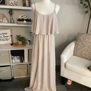 Show Me Your MuMu Cream Maxi Dress